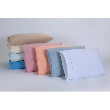 Imagem de Kit 10 Fronhas 50x90 Ponto Palito 100% Algodão 300 Fios (Sortidas)