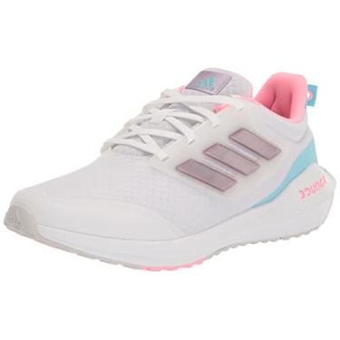 Imagem de adidas EQ21 2.0 Running Shoe, White/Matt Purple Metallic/Bliss Blue, 6.5 US Unisex Big Kid