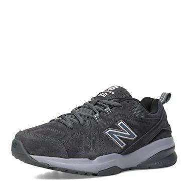 Imagem de New Balance Tênis masculino 608 V5 casual Comfort Cross Trainer, Orca/Gunmetal/Orca, 8.5 Wide