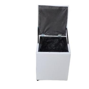 Imagem de PUFF BAÚ Quadrado 34x34x43 CM Organizador E Decorativo Muito lindo - A