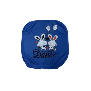 Imagem de Cesto Organizador de Brinquedos Roupas Objetos Dobrável com Tampa (Azul Escuro)