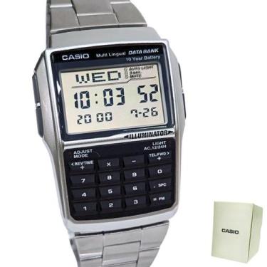 Imagem de Relógio Casio Masculino Digital Calculadora DBC-32D-1ADF, Preto e prat