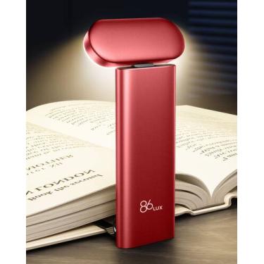 Imagem de Book Light 86lux Luz noturna LED recarregável USB vermelha