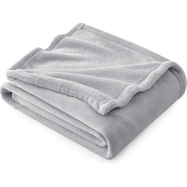 Imagem de Manta Casal Decorativa 2.00x1.80 - Cobertor para Sofá e Cama, 100% Poliéster, Toque Macio e Fácil Lavagem(Cinza)