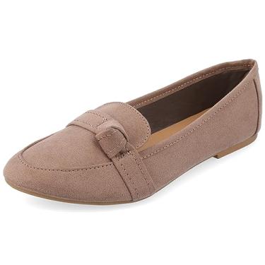 Imagem de Journee Collection Mocassim feminino Marci, Sapato Sapatilha, Cinzento-acastan, 6