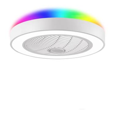 Imagem de Ventilador de teto sem lâminas LEDIARY de 22" com luz RGB e controle r