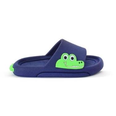 Imagem de Chinelo Infantil Jacarezinho Sandalia Nuvem Passeio Piscina-Masculino