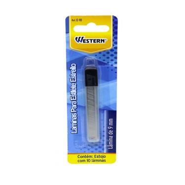 Imagem de Jogo 10 Laminas Estilete Est 9Mm Western