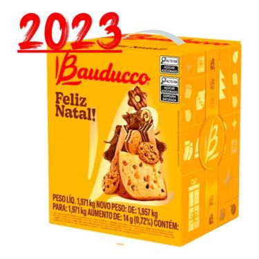 Imagem de Cesta De Natal Bauducco Pequena Completa 15 Itens Natalino