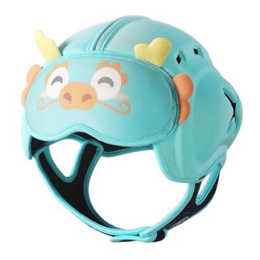 Imagem de Capacete de segurança MamboBaby para engatinhar e caminhar - Protetor de cabeça infantil ultraleve ajustável de 10 a 24 meses, capacete macio anticolisão respirável com design de ajuste seguro