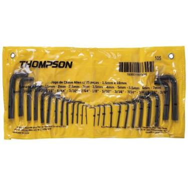 Imagem de Chave Thompson Hexagonal L Tipo Allen Premium 1.5mm a 10mm - Embalagem
