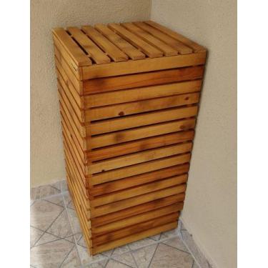 Imagem de Aparador de madeira esconde botijão rústico PS12 - Minha Jardineira