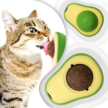 Imagem de 2 Brinquedos Para Gato Com Catnip Erva Gato Bola Lamber Bola Cor Verde