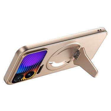 Imagem de LTLMYDAM Capa fosca para Xiaomi 17 Pro Max/17 Pro/17, capa ultrafina à prova de choque, capa magnética resistente a arranhões, dourada, 17 Pro