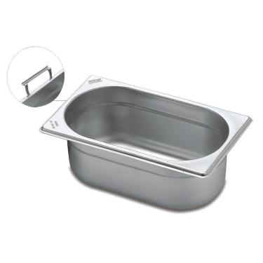 Imagem de Cuba Tramontina 1/4 Aço Inox Alças Móveis Profundidade 65Mm