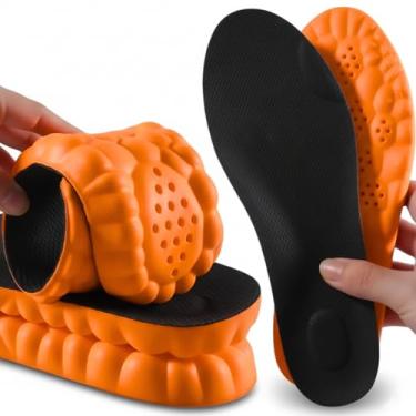 Imagem de Palmilha Ortopédica 4D – Suporte do Arco e Calcanhar – Alívio da Dor Amortecimento com Alta Absorção de Impacto – Respirável e Antiodor – Unissex para Tênis, Botas e Sapatos (39_40)