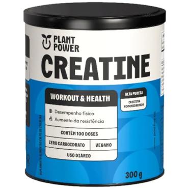 Imagem de Creatina Monohidratada 300g Plant Power Vegano Força Energia