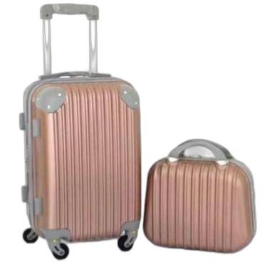 Imagem de Mala De Viagem Media 23Kg + Frasqueira Com Abs Rodinhas 360