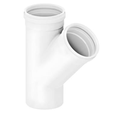 Imagem de Junção Simples de Redução para Esgoto, PVC Branco, DN75x50/DN100x50/DN100x75, Série Normal, Classe SN-1500 Pa, NBR 5688 (10un - DN100x50)