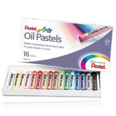 Imagem de Giz Pastel Óleo 16 cores - Pentel -