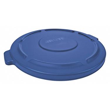 Imagem de (Blue, Fits 75.7 L BRUTE Round containers) - Rubbermaid 1779731 Brute Lid for 75.7 L Container, Blue