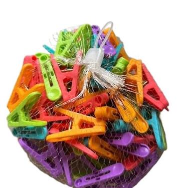 Imagem de 200, 150, 100 Ou 50 PeçAs Por Embalagem Prendedores De Roupa Prendedores De Roupa De PláStico Para Uso Em Lavanderia Tipo ReforçAdo Tipo DuráVel(50 prendedores)