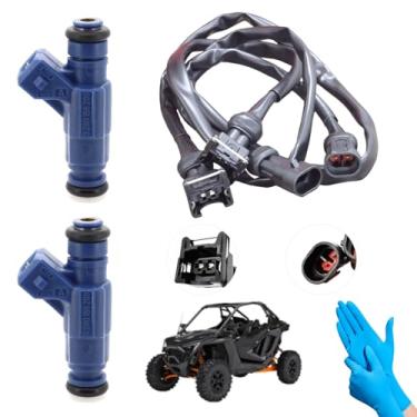 Imagem de Conjunto de 2 peças de arnês de injetor de combustível 0280156208 para Polaris Ranger 700 800 2006-2010, Ranger Crew 700 800 2008-2010, Ranger XP 700 800 2005-2010, RZR 4 800 2008 -2010. , Sportsman