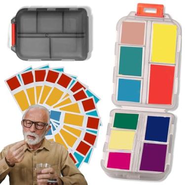 Imagem de Caixa organizadora de comprimidos hermética, dispensador de caixa de comprimidos - Organizador de armazenamento de comprimidos | Porta-comprimidos para viagem, recipiente diário para comprimidos, cola
