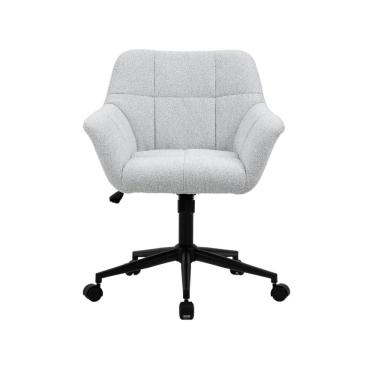 Imagem de Cadeira Poltrona Giratória Pelegrin PEL-0202 Tecido Cinza Claro