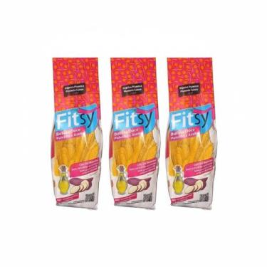 Imagem de Kit 3 palitos de batata doce e povilho azeite picante 60g fitsy