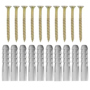 Imagem de Kit 1000 Parafusos Madeira Philips 4,5x50mm + Buchas - DIVERSOS