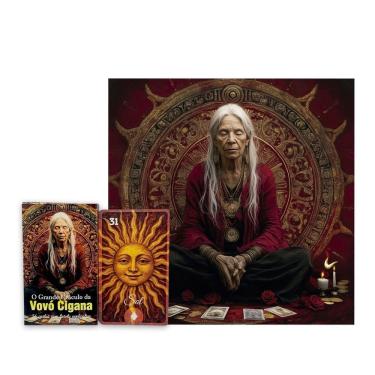 Imagem de Kit O Grande Oráculo da Vovó Cigana e Toalha Leitura de Tarô
