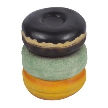 Imagem de Acouto Banqueta de Resina Macia Em Formato de Rosquinha Fofa - Banqueta de Comida Simulada Assento Confortável, Troca de Sapato Perfeita, Decoração de Casa, Lounge, Dormitório - Design retrô