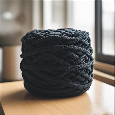 Imagem de Fio de crochê grosso macio de chenille para tricô à mão, artesanato faça você mesmo, 100 g