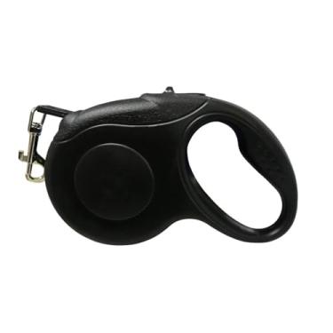 Imagem de Guia de Passeio Retrátil 3 Metros para Pet – Controle de Distância com Segurança e Conforto(Preto)