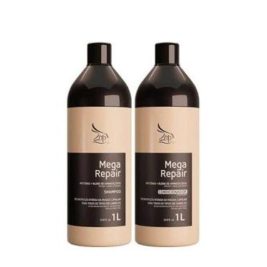 Imagem de Zap Kit Mega Repair Shampoo 1L e Condicionador 1L 2x1000ml