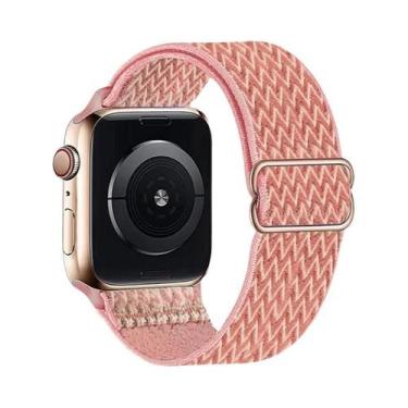 Imagem de Pulseira De Nylon Elástica Para Apple Watch Ultra Série 8 7, Faixa De 