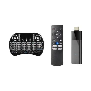 Imagem de Pen Drive De Streaming 8K Android 14 Q12 Allwinner H313 Dual WiFi Blue