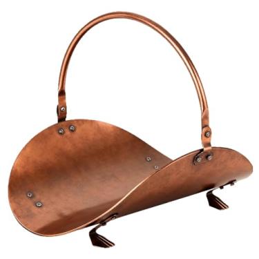 Imagem de Baoblaze Suporte para lenha, suporte para empilhadeira de toras, para lenha, para lareira de ferro ao ar livre, para armazenamento de madeira