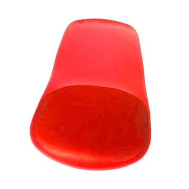 Imagem de IEUDNS Superfície da superfície da superfície da superfície da cadeira de giro fácil de limpar a simplicidade confortável dos bancos de barras de barras para, Vermelho