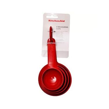 Imagem de CONJUNTO KITCHENAID 4 XICARAS MEDIDORAS VERMELHA KQG058OHERE