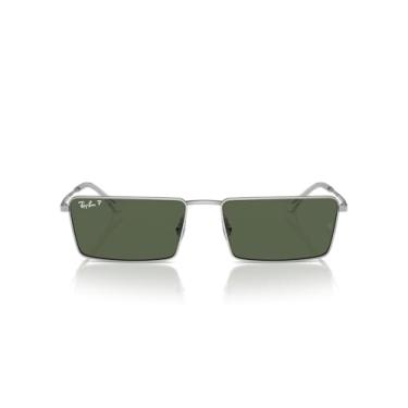 Imagem de Óculos de Sol Ray-Ban Polarizado Emy 0RB3741 003/9A Tam 59 / Prata - Lentes Verde