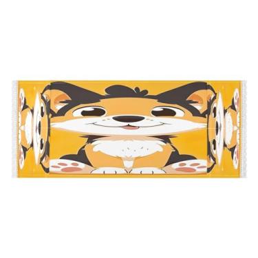 Imagem de Wassud Capas de lavadora e secadora de cachorro de desenho animado, protetor de lavadora com sacos de armazenamento, capa de geladeira à prova de poeira com bolsos para lavanderia doméstica, cozinha