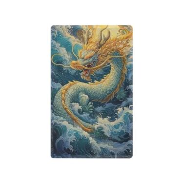 Imagem de Wassud Placa de cobertura de interruptor de luz, capas de tomadas duplas, placa de parede, tomadas elétricas decorativas dragão no mar, decoração de sala de estar