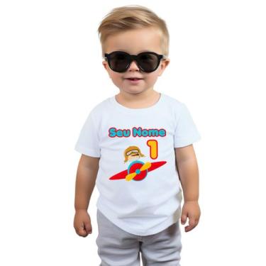 Imagem de Camiseta Aviador Menino Avião Aniversário Festa Camisa Personalizada B