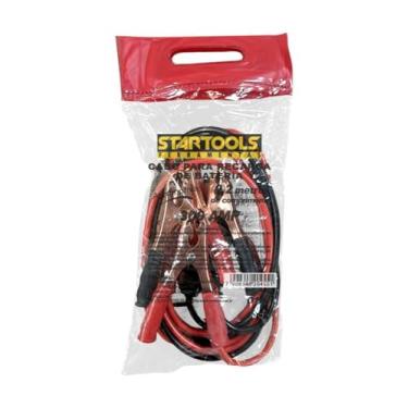 Imagem de Cabo para Recarga de Bateria Automotiva, 300A, 2,2 Metros, Preto e Vermelho, Kit com 2 Cabos