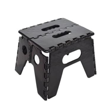 Imagem de Banquinho Dobrável de Plástico Reforçado até 100kg – Banco Portátil Compacto Antiderrapante para Casa, Cozinha e Crianças