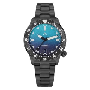 Imagem de Militado Relógio masculino de mergulho de 39 mm – PT5000 Movimento Automático ML20 com Cristal de Safira Super Luminoso BGW9 Pulseira de Aço Inoxidável 200 m à prova d'água, Mostrador azul/caixa PVD