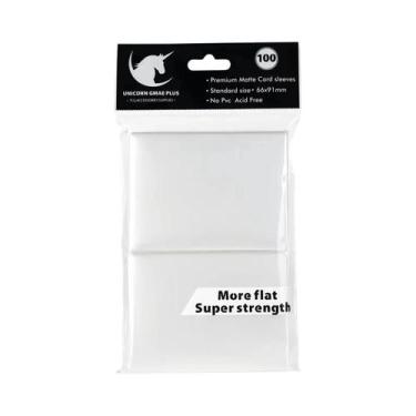 Imagem de Protetores De Cartas TCG Foscos Tamanho Padrão 100 Peças 66x91mm Para 