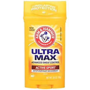 Imagem de Arm & Hammer Desodorante antitranspirante Ultra Max Invisible Solid Wide Stick, Active Sport, 73 g